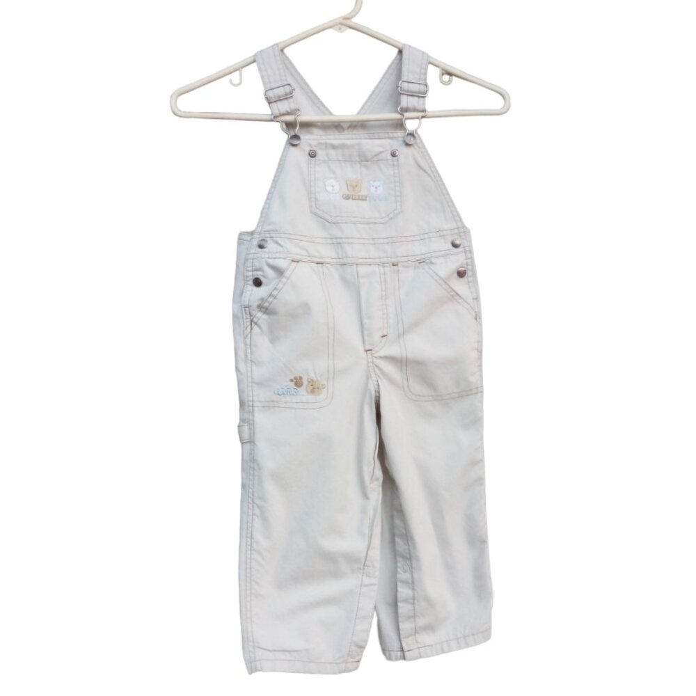 Little Legends light tan Overalls sz 24 months (#9)